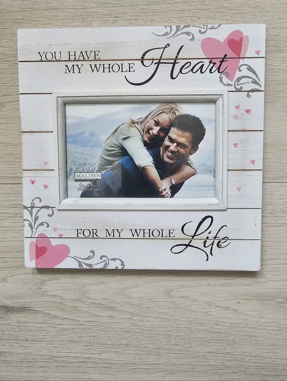 Malden 4x6 Photo Frame – “You Have My Whole Heart” – New